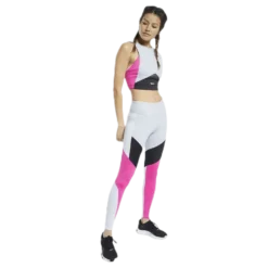 Colorblock Crop Top Grey