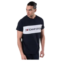 Colourblock Logo Top Blue