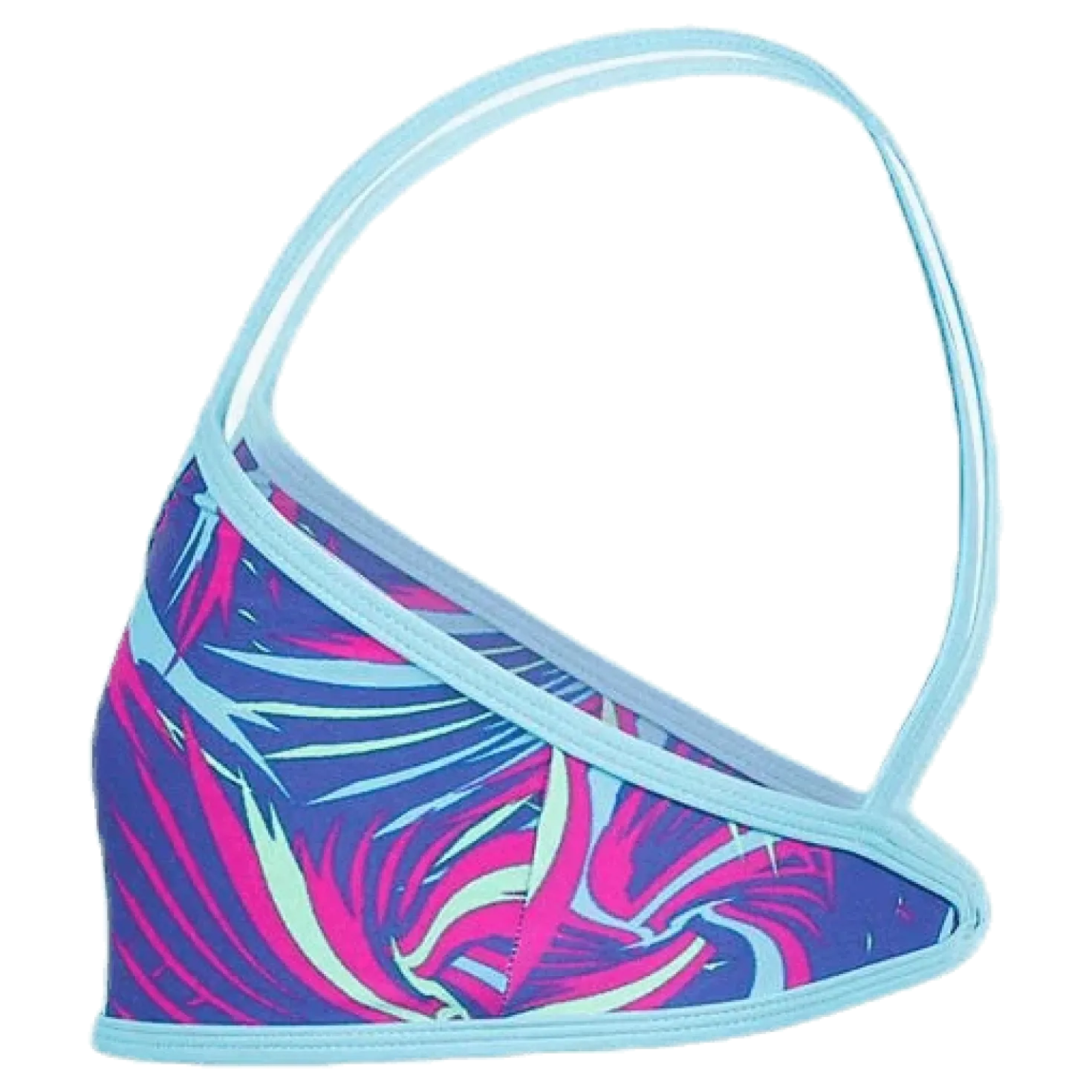 Colour Melt Allover Crop 2 Piece Blue