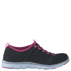 435-2311 Comfort Sock Black/Fuchsia
