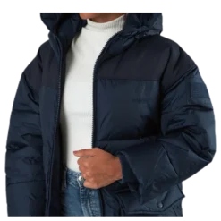 Comfy Puffer Coat Blue