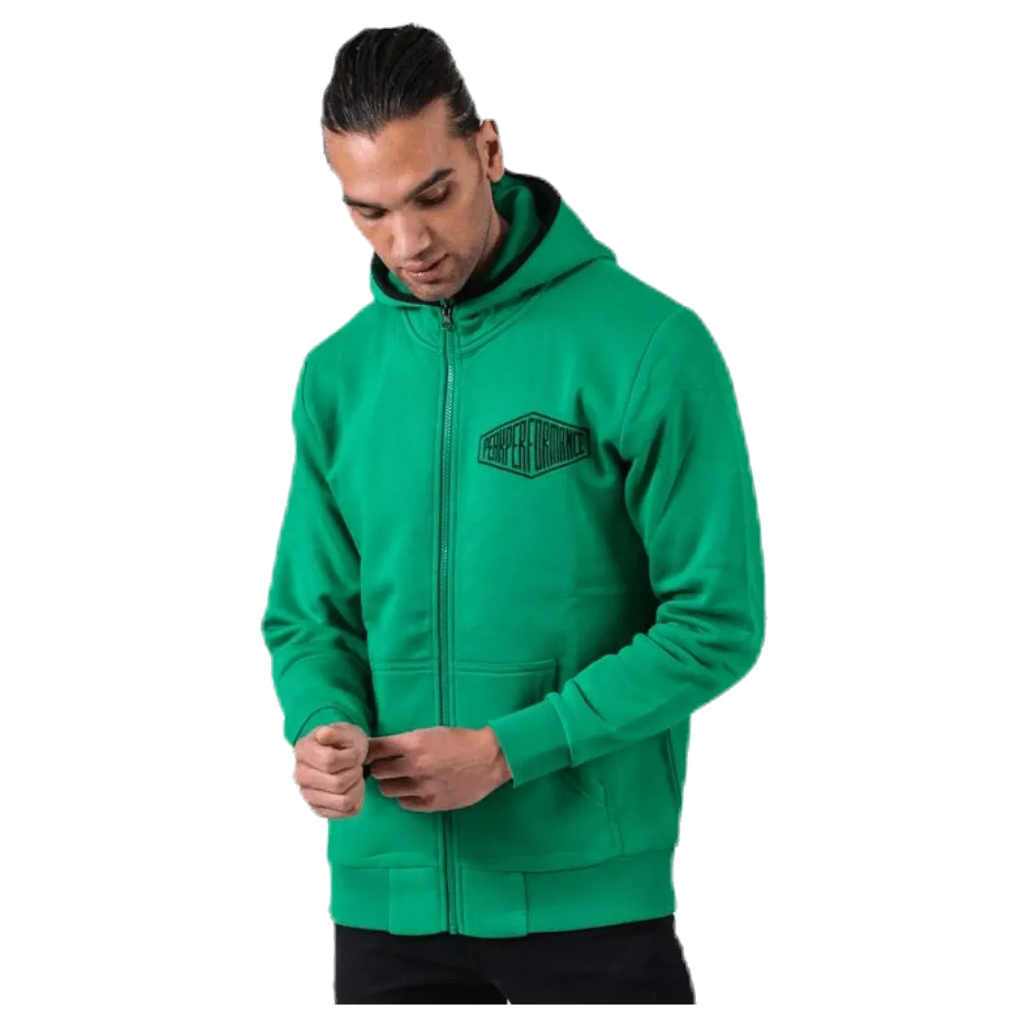 Comfy Zip Hood Green