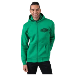 Comfy Zip Hood Green