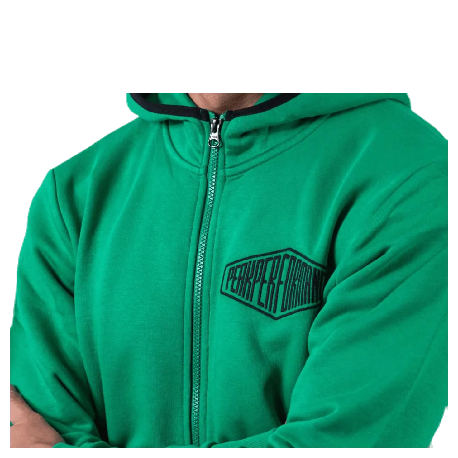 Comfy Zip Hood Green
