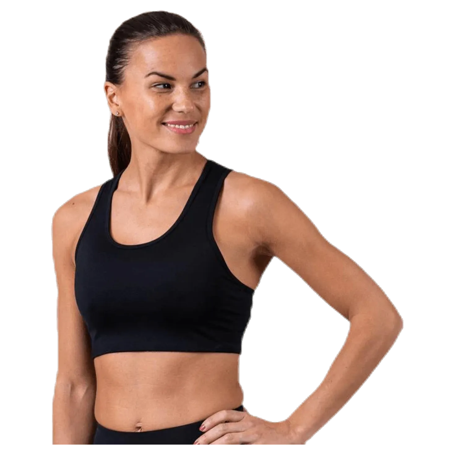 Compression Sports Bra C/D Black