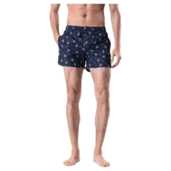 Confetti Palm Swim Shorts Blue