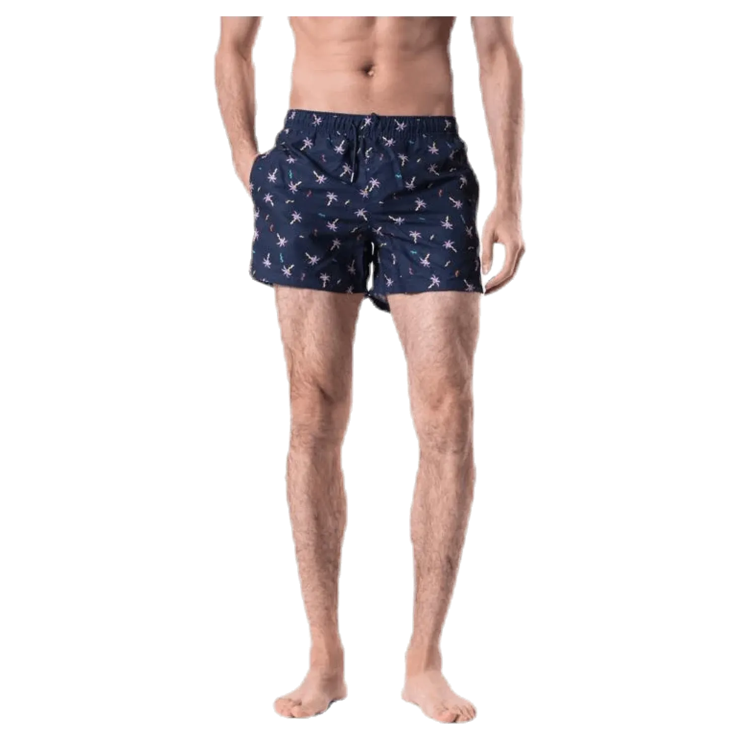 Confetti Palm Swim Shorts Blue