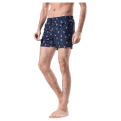 Confetti Palm Swim Shorts Blue