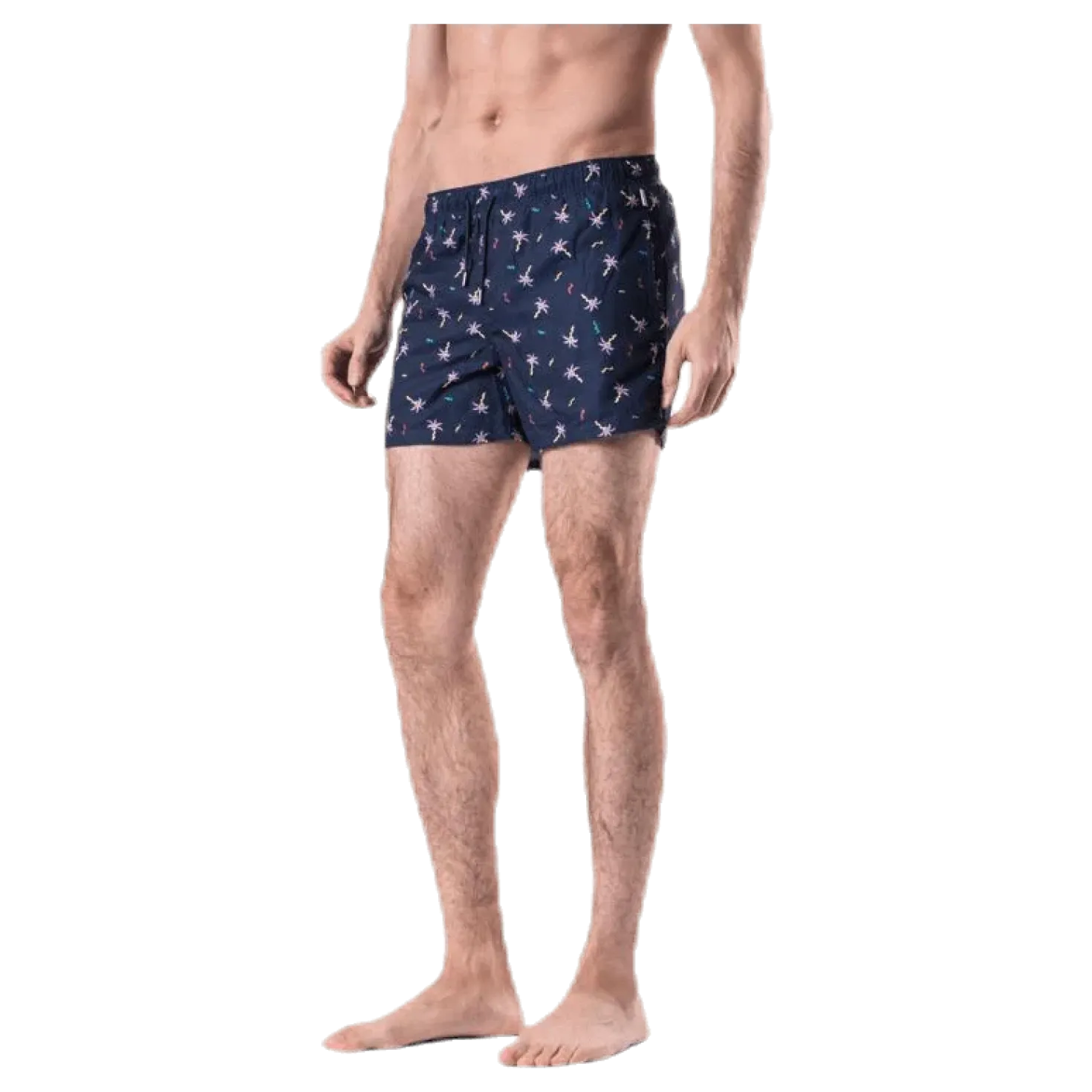 Confetti Palm Swim Shorts Blue