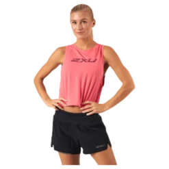 Contender Crop Tank-W Pink