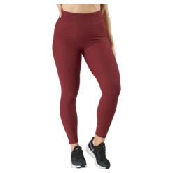 Control Rib Tights Oxblood Red