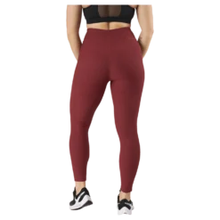 Control Rib Tights Oxblood Red