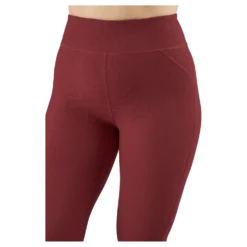 Control Rib Tights Oxblood Red