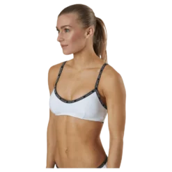 Core Logo Tape Bralette-Rp White