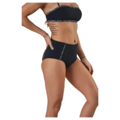 Core Logo Tape High Waist Bikini Brief Black