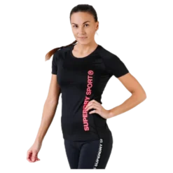 Core Mesh Tee Black