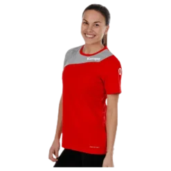 Core 2.0 Shirt W Grey/Red