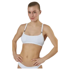 Core Textured Bralette-Rp White