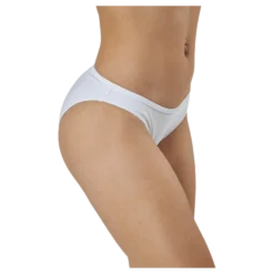 Core Textured Classic Bikini Bottom White