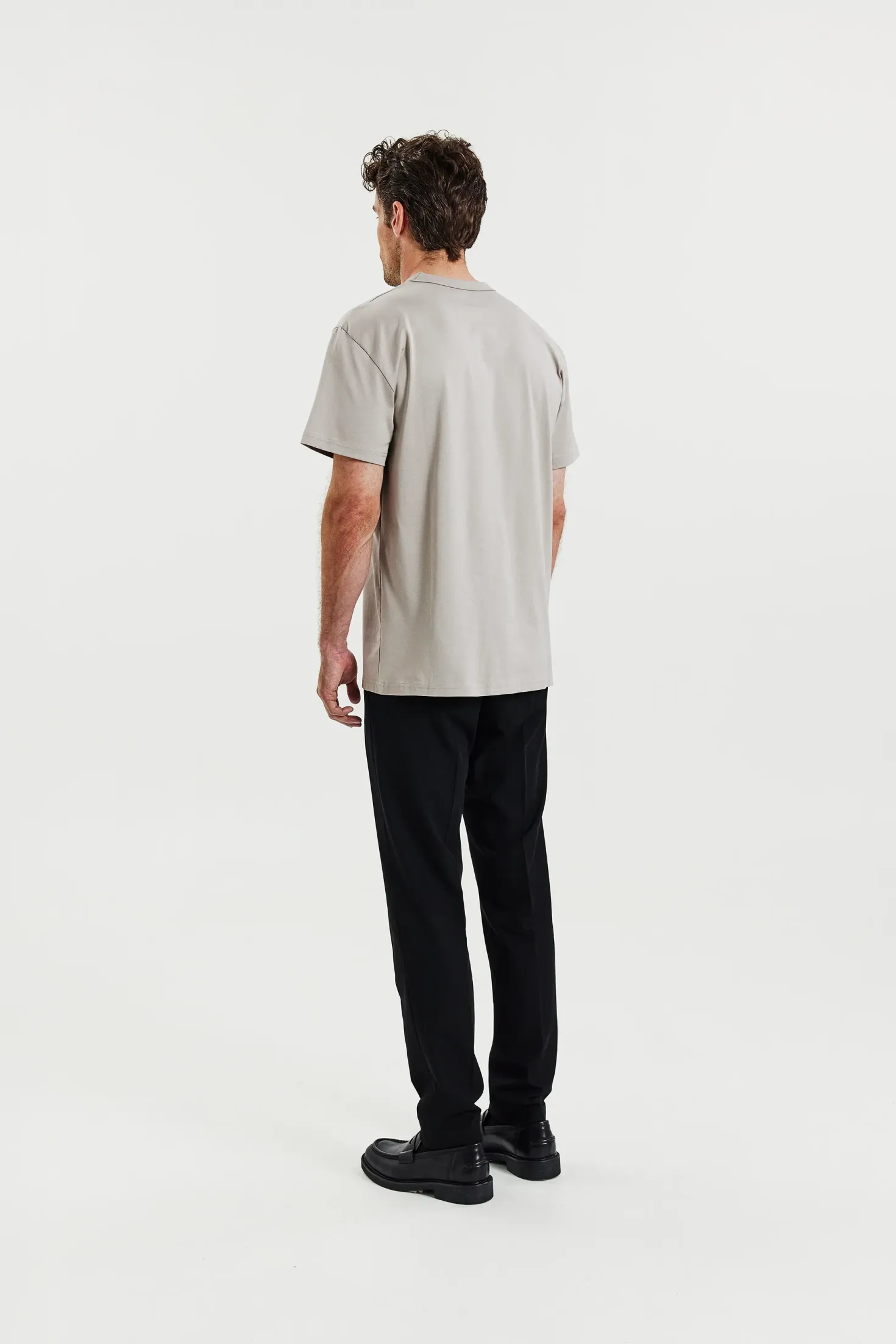 Crew-Neck Pima Greige
