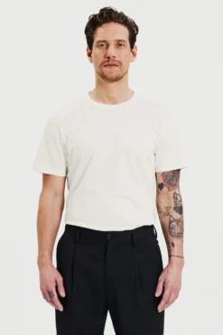 Crew-Neck Pima Ivory