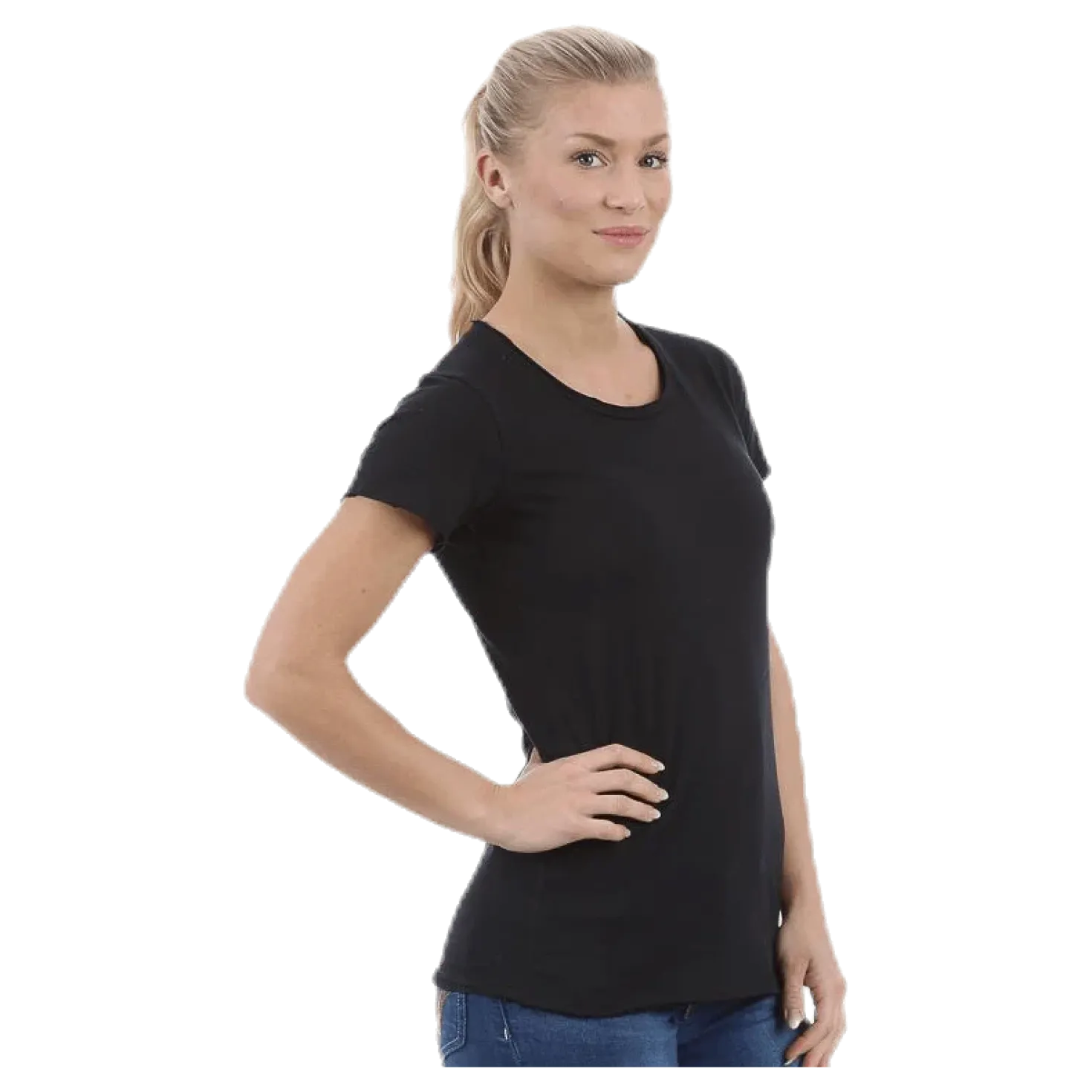 Crew-Neck Relaxed Black