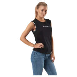 Crewneck Sleeveless T-Shirt Black