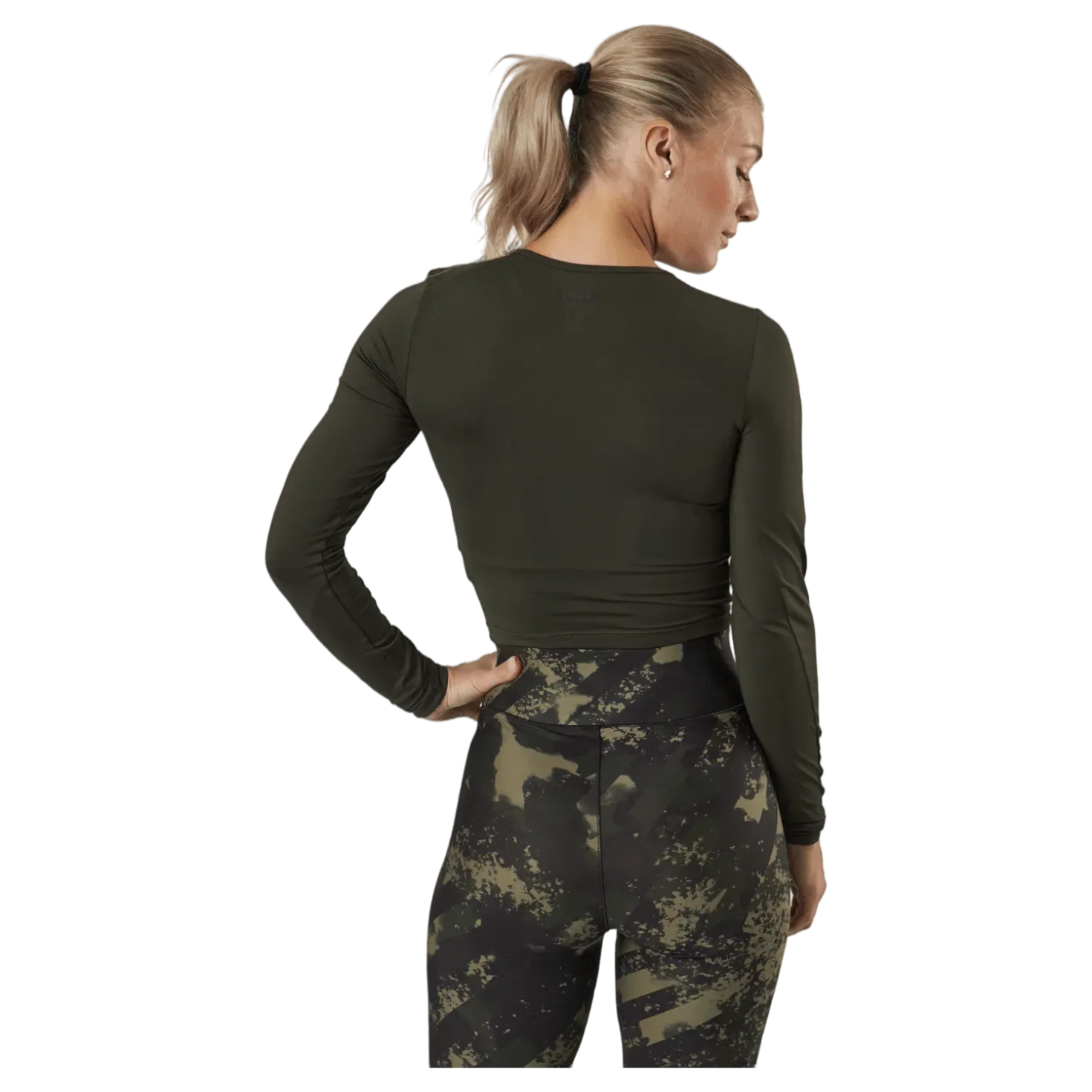 Crop Long Sleeve Forest Green