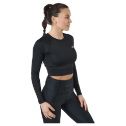 Cropped Longsleeve Black