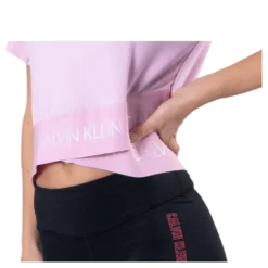 Cropped Short Sleeve T-Shirt Pink