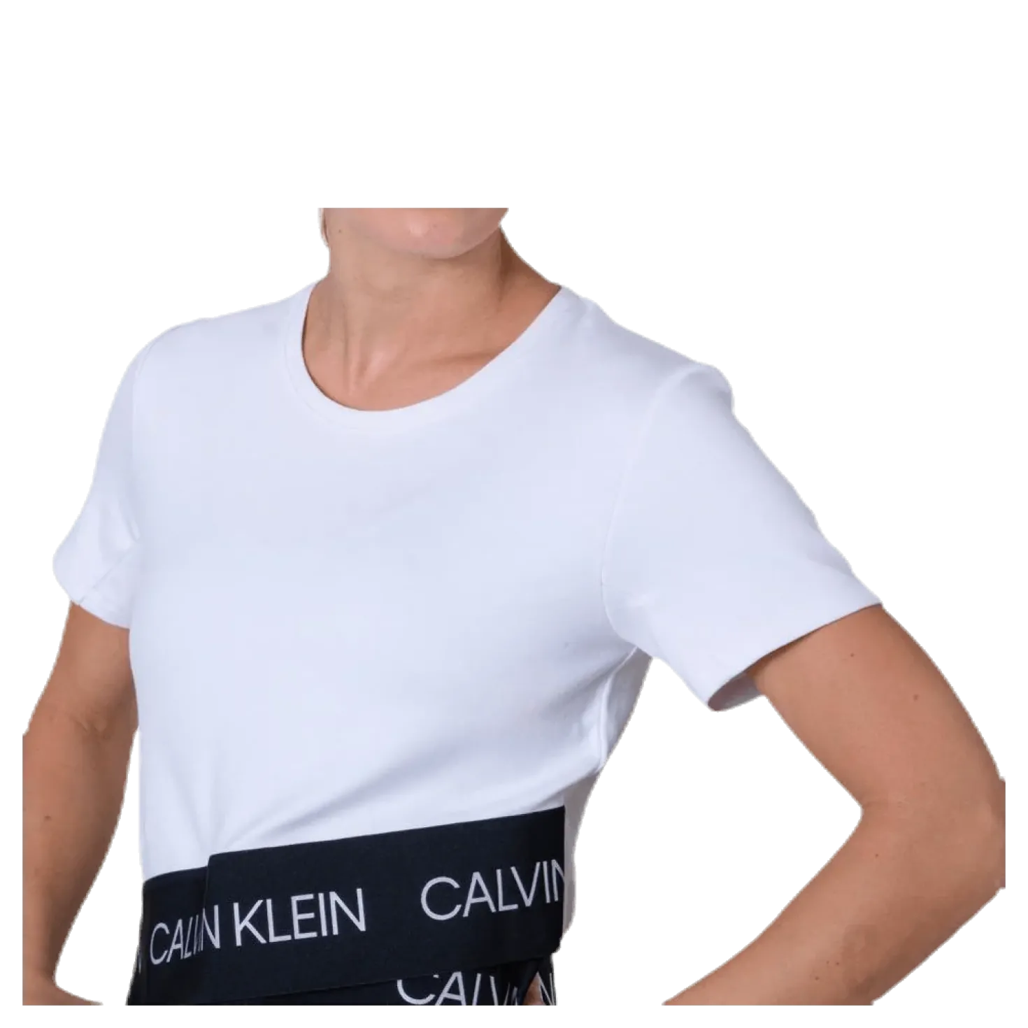 Cropped Short Sleeve T-Shirt White