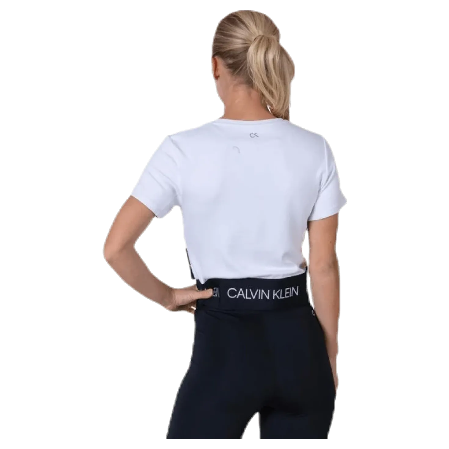 Cropped Short Sleeve T-Shirt White