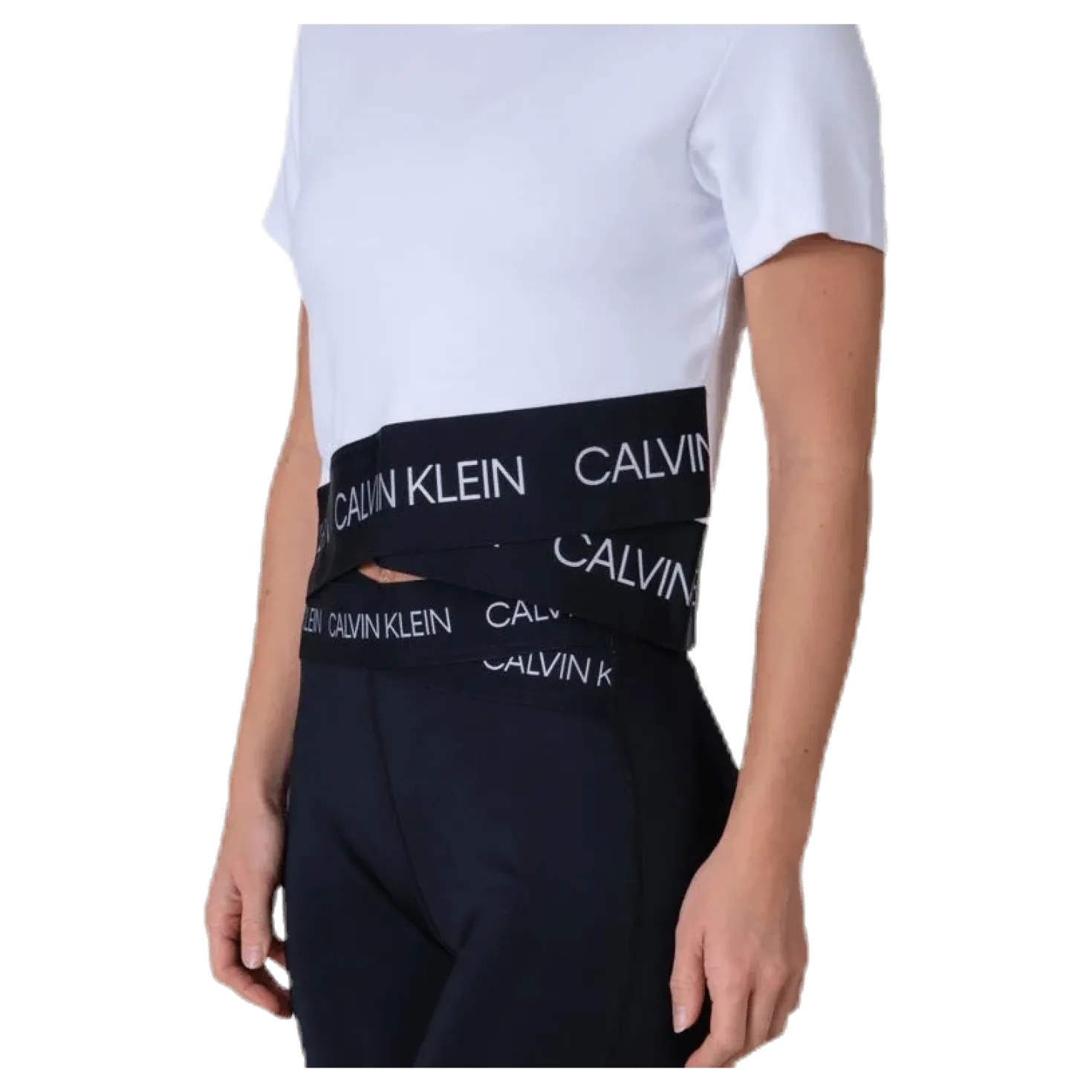Cropped Short Sleeve T-Shirt White