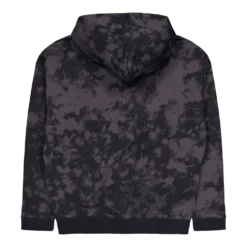 Curry Acid Wash Hoodie Jet Gray