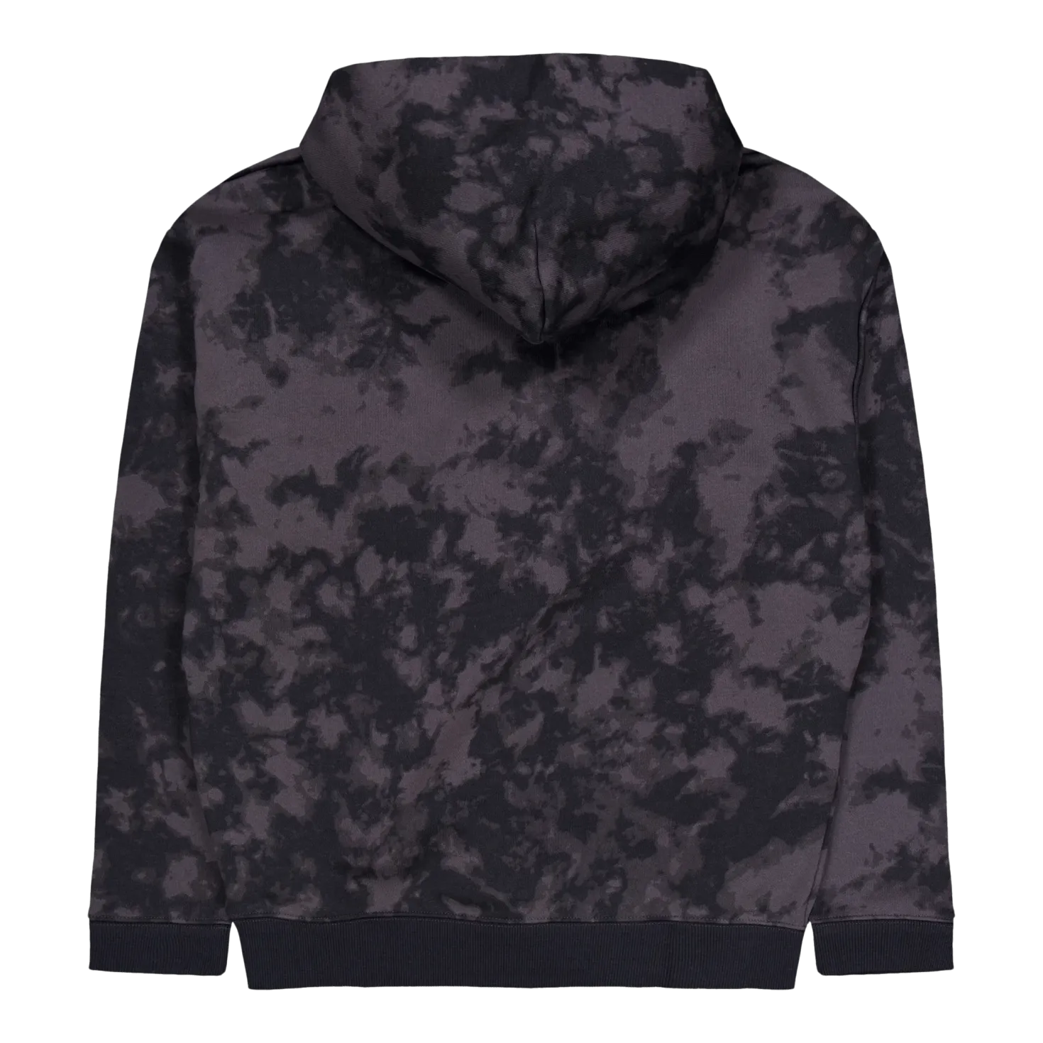 Curry Acid Wash Hoodie Jet Gray