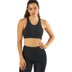 Cursive Bra Black