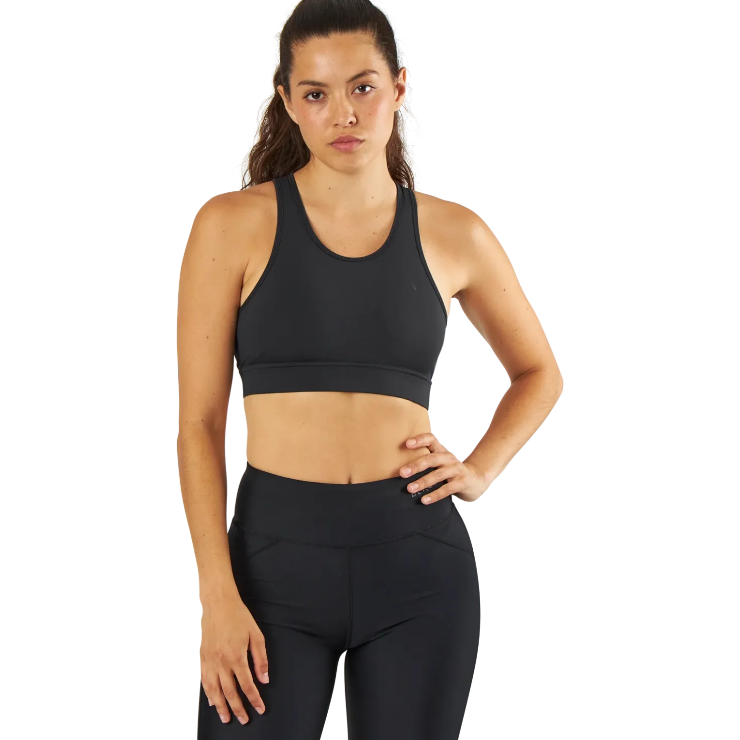 Cursive Bra Black