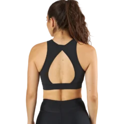 Cursive Bra Black