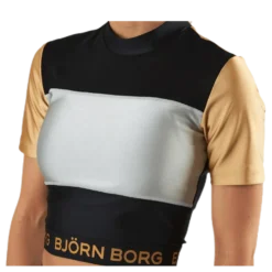 Cylie Cropped Tee Black/Gold