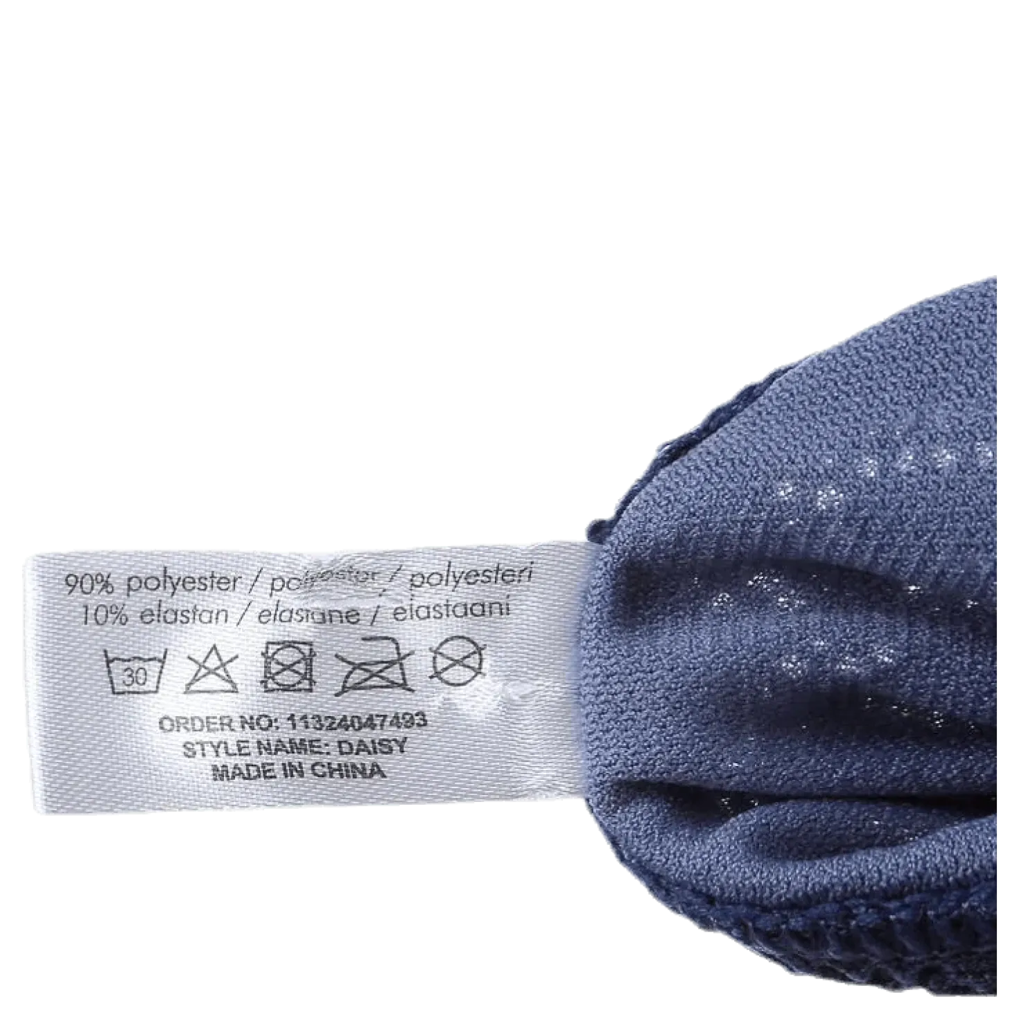 Daisy Crochet Tie Tanga Blue