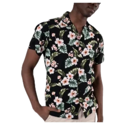 Dale Resort Shirt S/S One Pocket Black