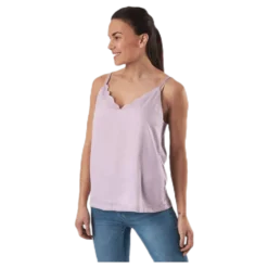Debbie Singlet Wvn Pink