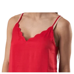 Debbie Singlet Wvn Red