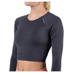 Define Seamless L/S Crop Top Grey
