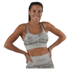Desert Storm Camo Sports Bra Beige