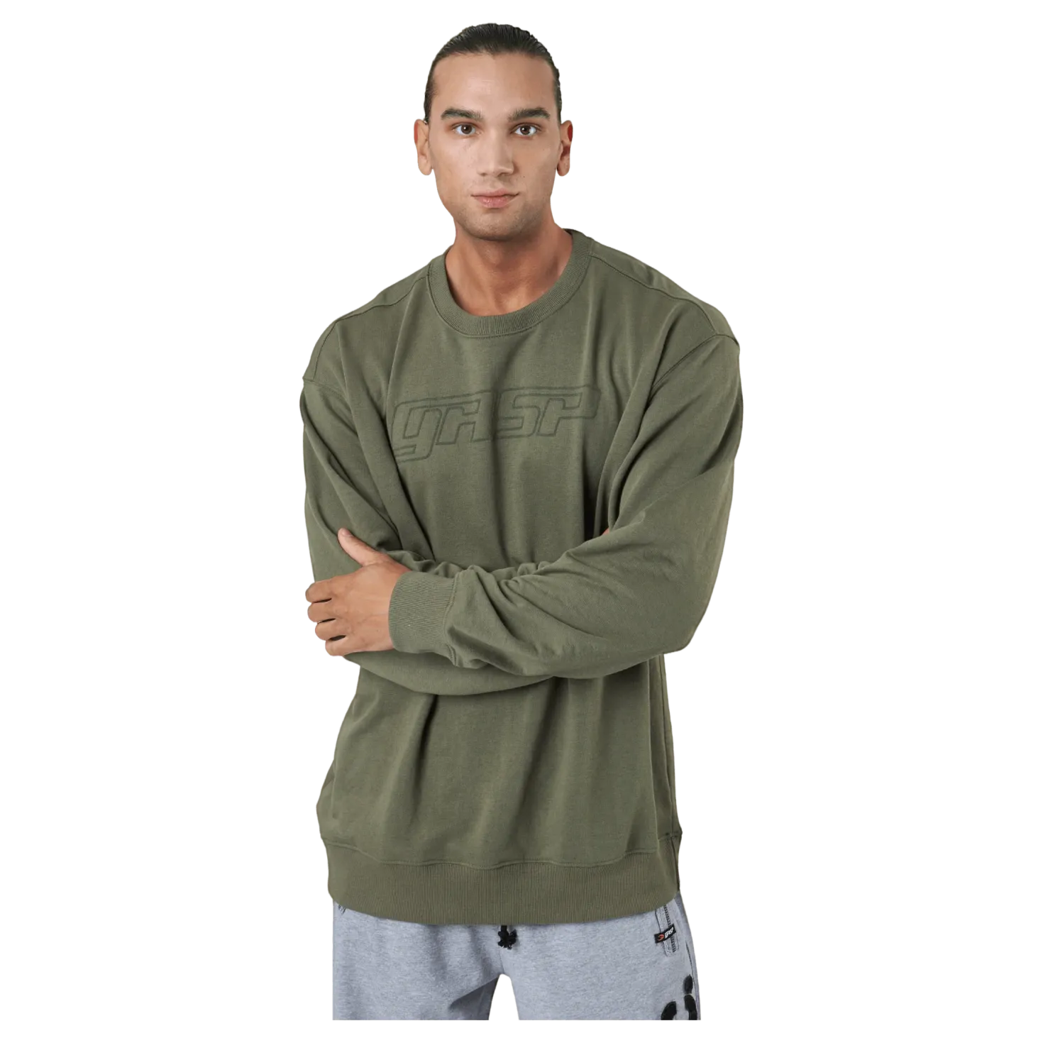Division Crewneck Washed Green