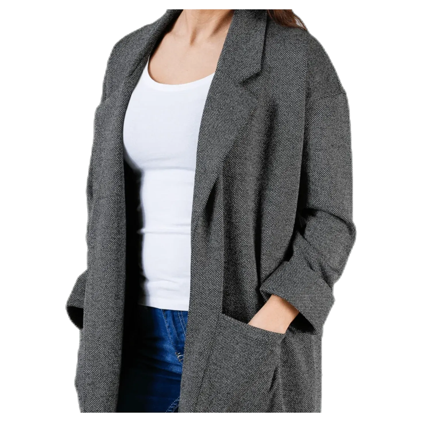 Dorita 3/4 Coatigan Grey
