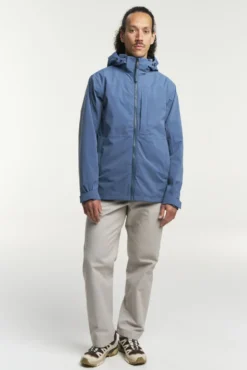 Dustin Jacket Men Blue Grey