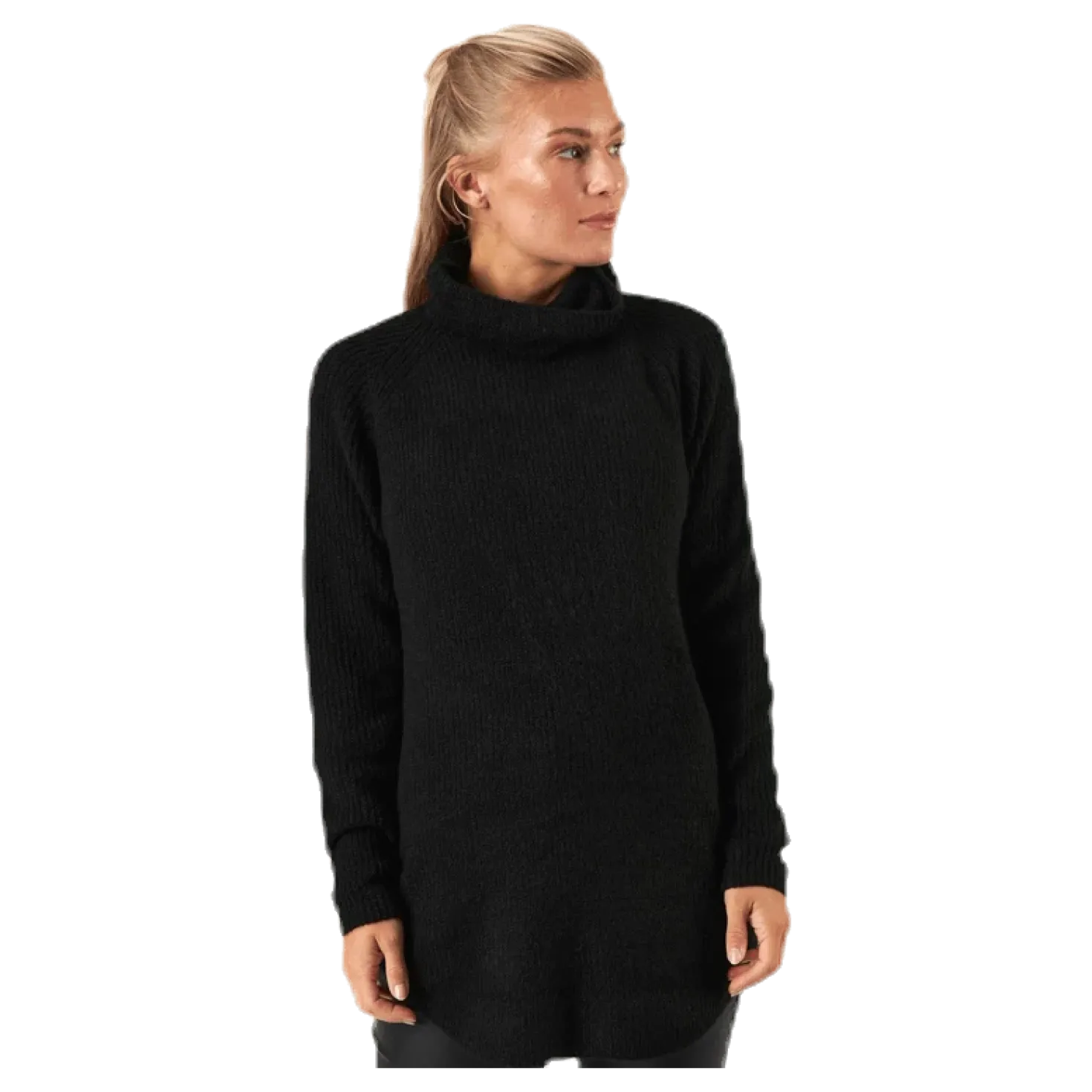 Ellen Ls Long Knit Black