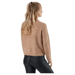 Ellen Ls O-Neck Knit Beige